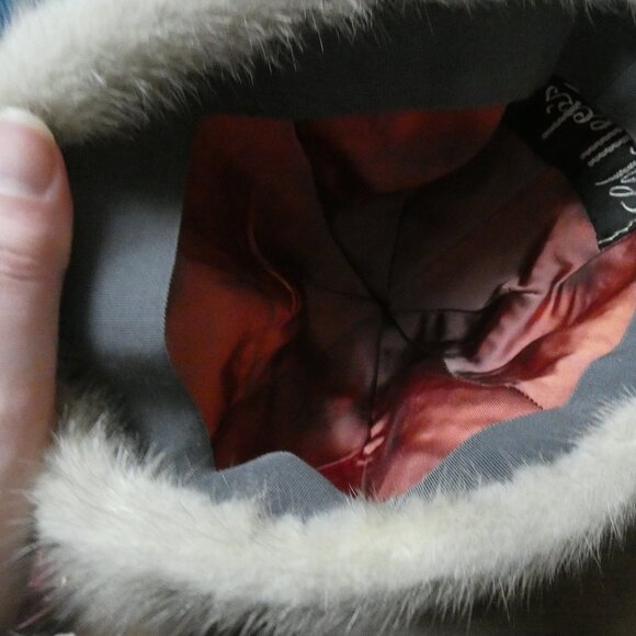 VTG Walleek\'s Furs Pittsburgh Adult Mink Hat 10\